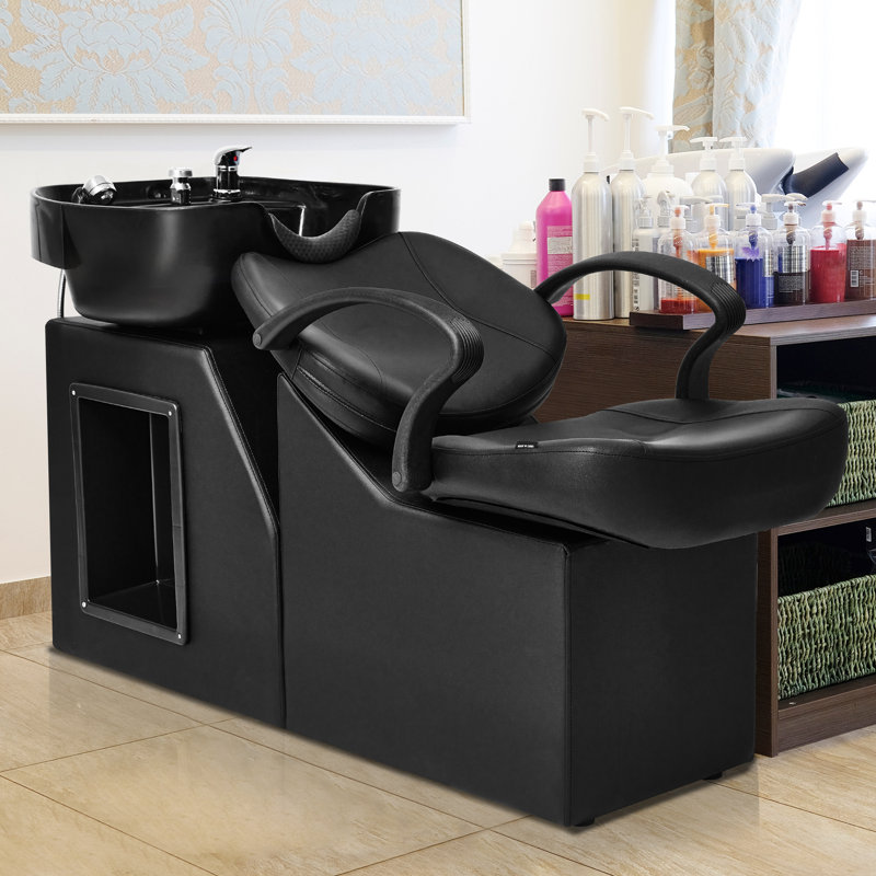 Backwash Barber Chair ABS Plastic Shampoo Bowl Sink Unit Station Spa Salon Equipment