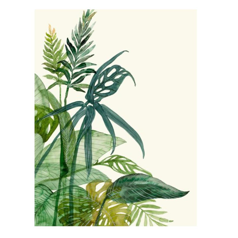 Tropix I Print by Sara Brown, 48" H x 36" W x 1.5" D, Image Brush Gel