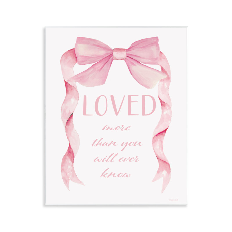 Plaque murale rose Love More Sentiment, design par Cindy Jacobs