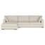 Tatum Large Deep Seater Left Sectional Sofa, L-Shaped Performance Fabric Sofa in Contemporary Style-97652080