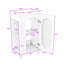 Meuble-lavabo autoportant avec lavabo en céramique, tablette réglable et armoire de rangement-1802026379
