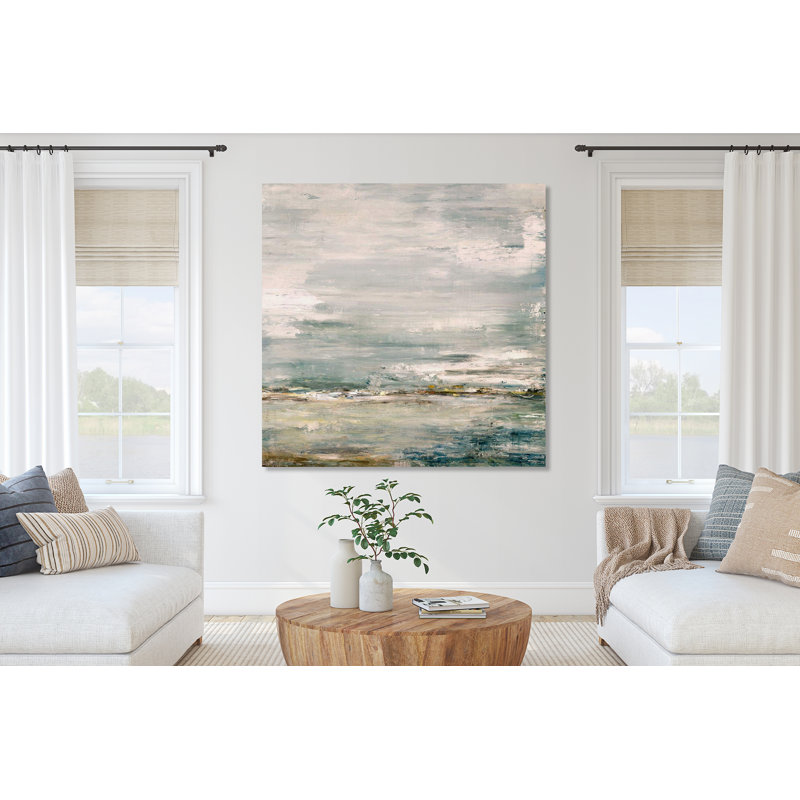 Sea & Sky - Artist Enhanced Canvas Print, 36" H x 36" W x 1.5" D, Unframed