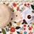 Beige Floral Machine Washable Area Rug with Non-Slip Backing-1703563069
