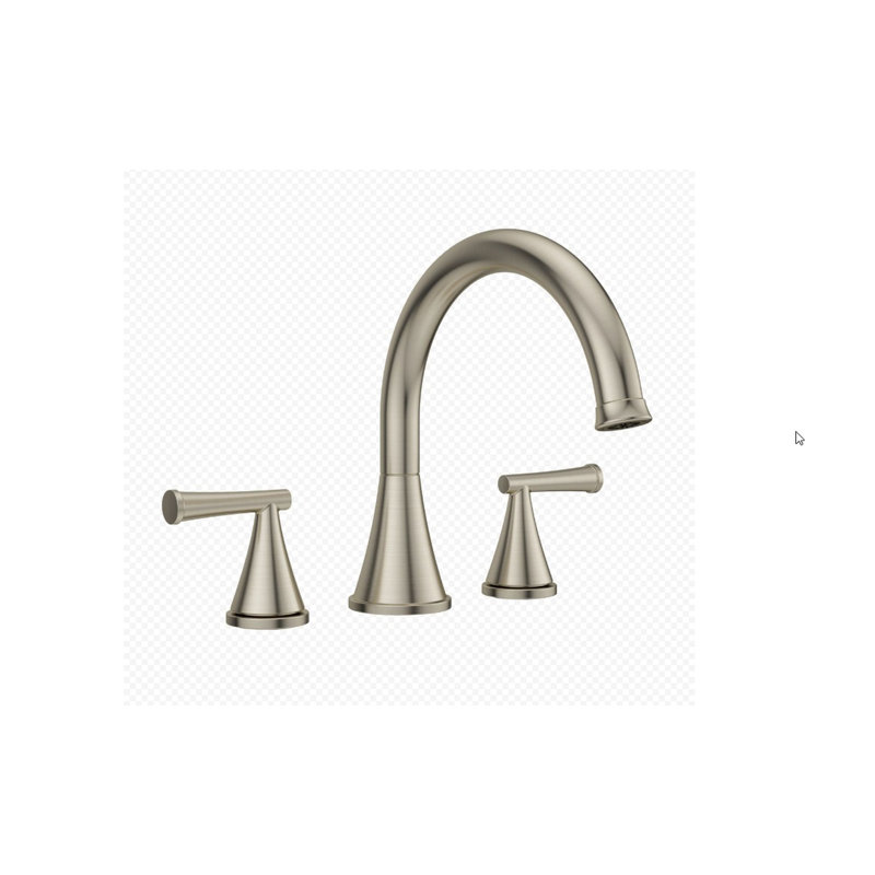 Garniture de robinet de baignoire romaine à deux poignées à fixer sur le comptoir