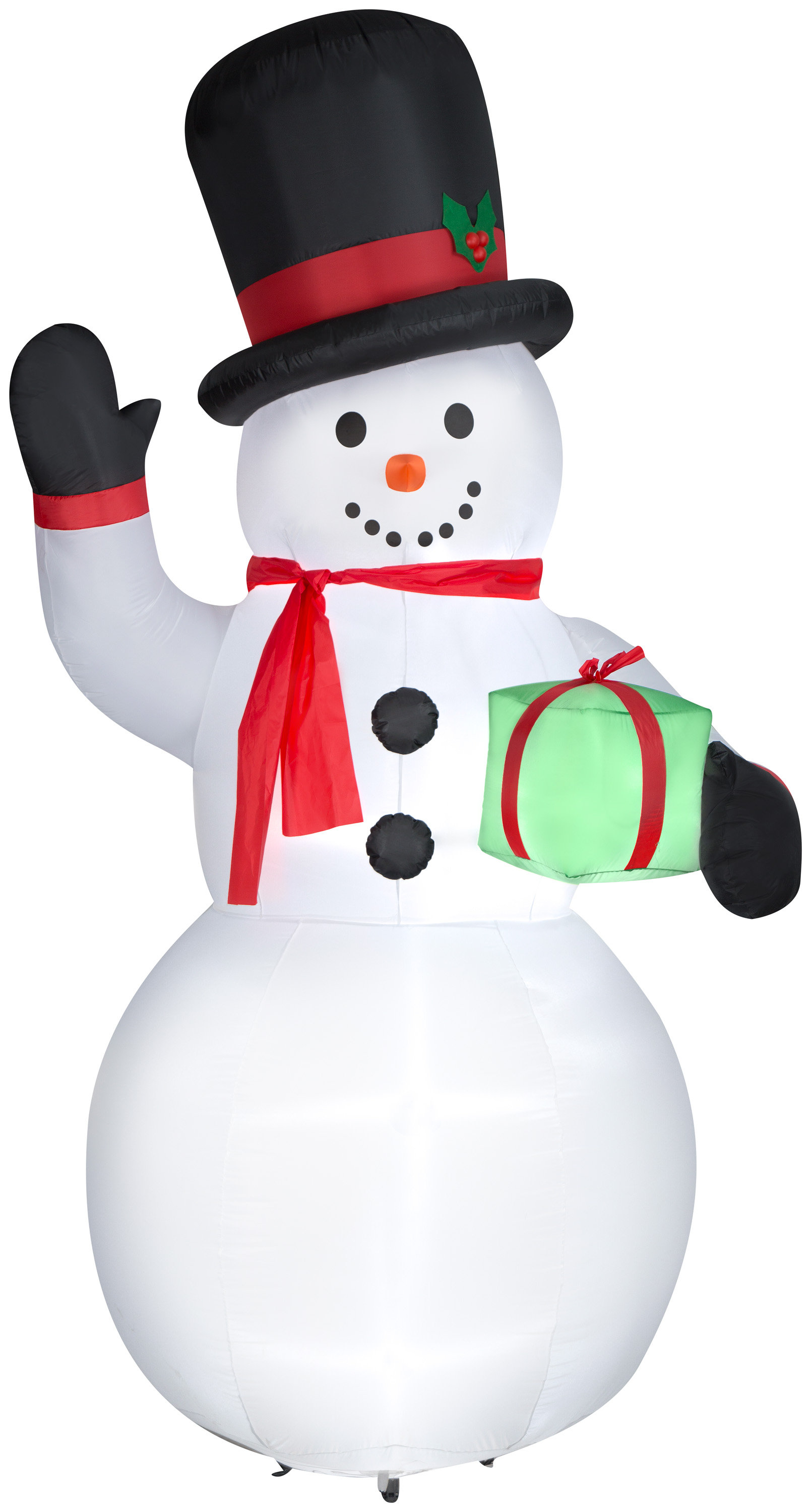 Gemmy Industries Airblown-Snowman w/Gift Box-Giant | Wayfair