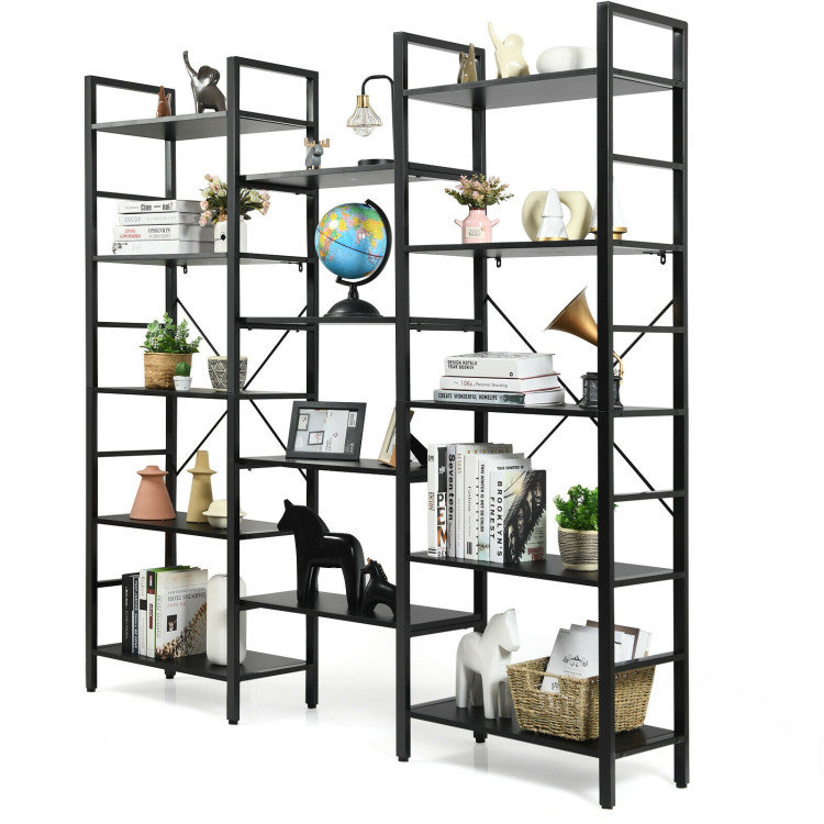 Bibliothèque étagère H 70 po x l 71 po