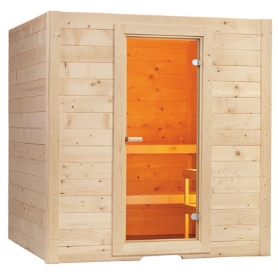 Union Rustic Keuka Traditional Steam Sauna in Spruce