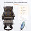 Fauteuil inclinable de massage avec repose-pieds HOMcom