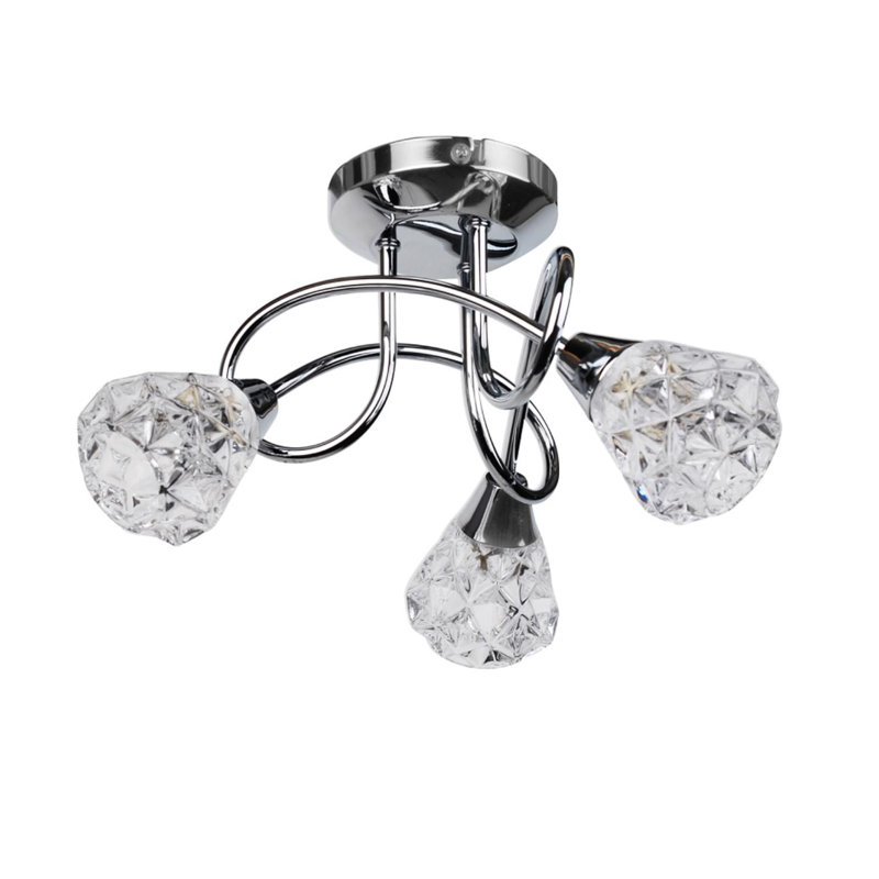 Degregorio Glass Semi Flush Mount
