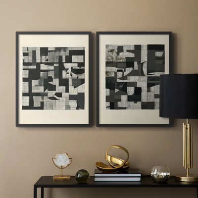 Série ABSTRACT DCCDXC - reproduction encadrée de qualité supérieure - prête à être accrochée - aucun clou requis - aucun clou requis