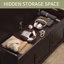 Banc de hall d'entrée 43,5 "avec rangement pour chaussures et coussin cachés-963611080