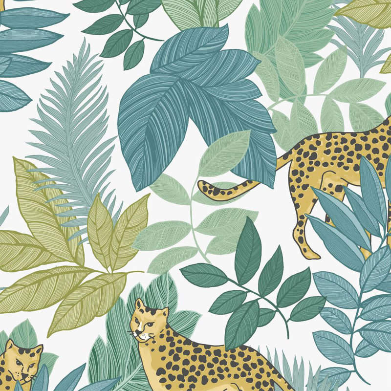 Envy Cheetin' Animal Wallpaper, White