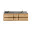 Meuble-lavabo double flottant en teck Madison-96318286