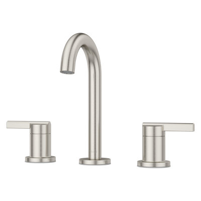 Brislin 2-Handle 8" Widespread Bathroom Faucet in Brushed Nickel