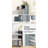 Narrow Floor Cabinet with Device & Adjustable Shelf, Grey