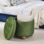 Repose-pieds rond avec rangement, repose-pieds rond en lin multifonctionnel, couvercle pouvant être retourné comme plateau de table, avec espace de rangement-2041860480