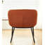 Fauteuil en velours côtelé Mid-Century avec pieds en métal, facile à assembler-1359658904