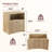 Mid Century Modern Nightstand With Drawers, Wood Fluted Bedside Table With Storage（Set of 2）-1659965211-1659965212