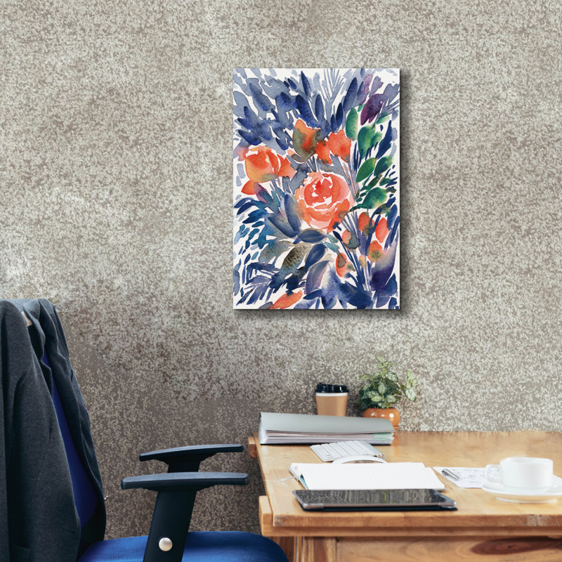 Art mural sur toile Epic Graffiti «Wild Blooms» par Kristy riz, H 26 po x l 18 po x P 0,75 po