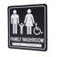 Signalisation de salle de bain pour famille et accessible en braille