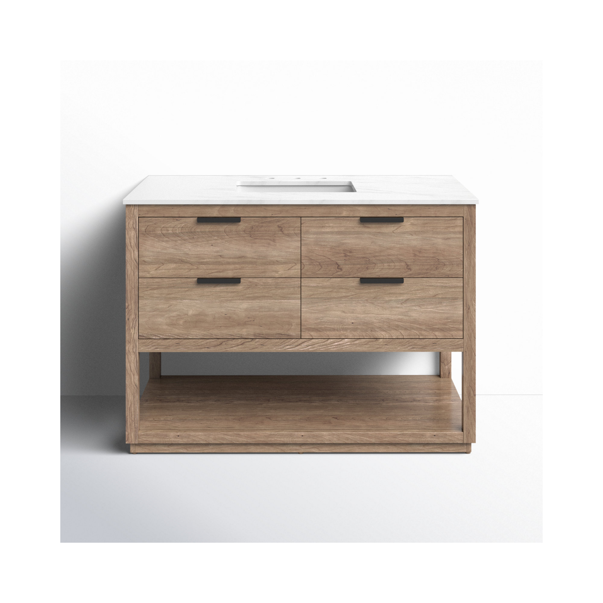 Felicity 42'' Single Bathroom Vanity, Natural Oak