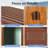 6 Ft. W X 6 Ft. D Metal Storage Shed Appealing Horizontal Siding  In Woodgrain With Coffee Trim To Complement-119307031-119307032