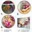 Ensemble de salon Melon dans des tons oranges et roses - Melon Wall Art-107183167-107183168