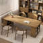 Bureau moderne et simple en bois massif-1125967507