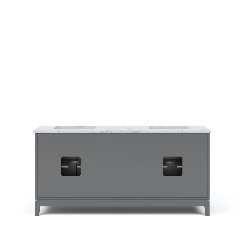 Elizabeth 72'' W Double Vanity, Cashmere Gray
