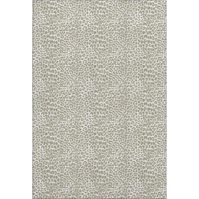 Premium Machine Washable Kishonna AMF43 Taupe Rug