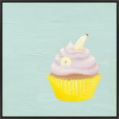 Banana Cupcake Print by Katy Montica