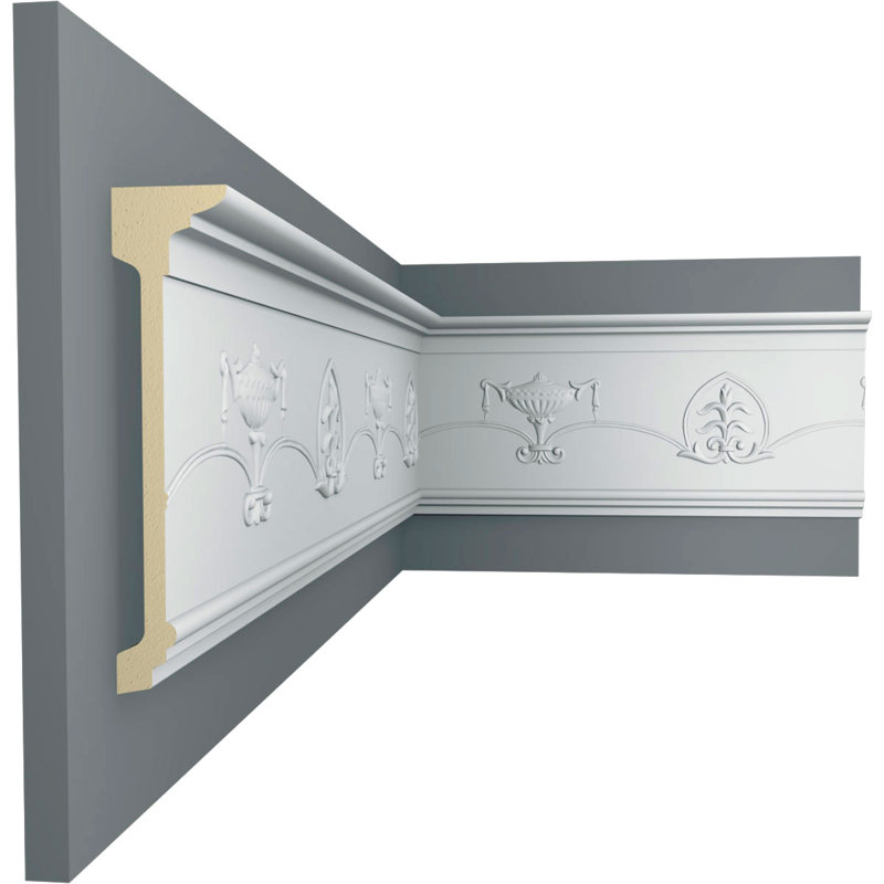 H 7 1/2 po x P 1 3/4 po x L 94 1/2 po (répétition de 13 3/4 po)
