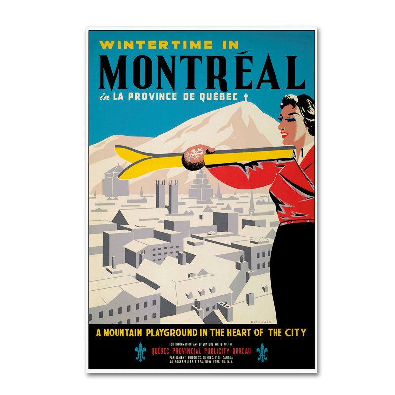 « travel 245 », publicité sur toile tendue, H 24 po x l 16 po