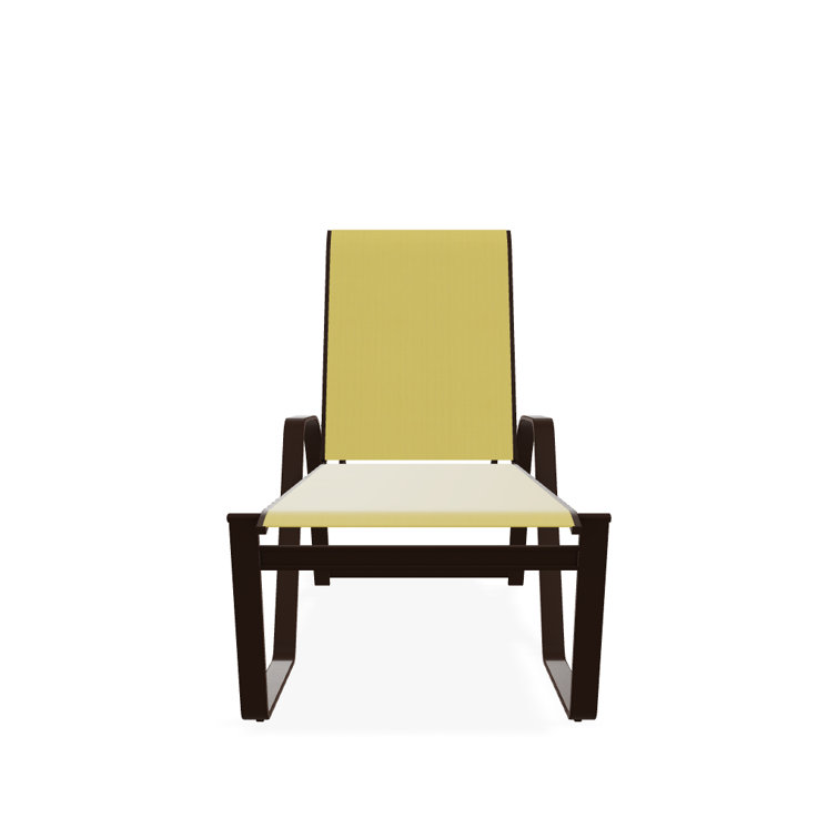 Holna Outdoor Rust-Resistant Metal Chaise Lounge