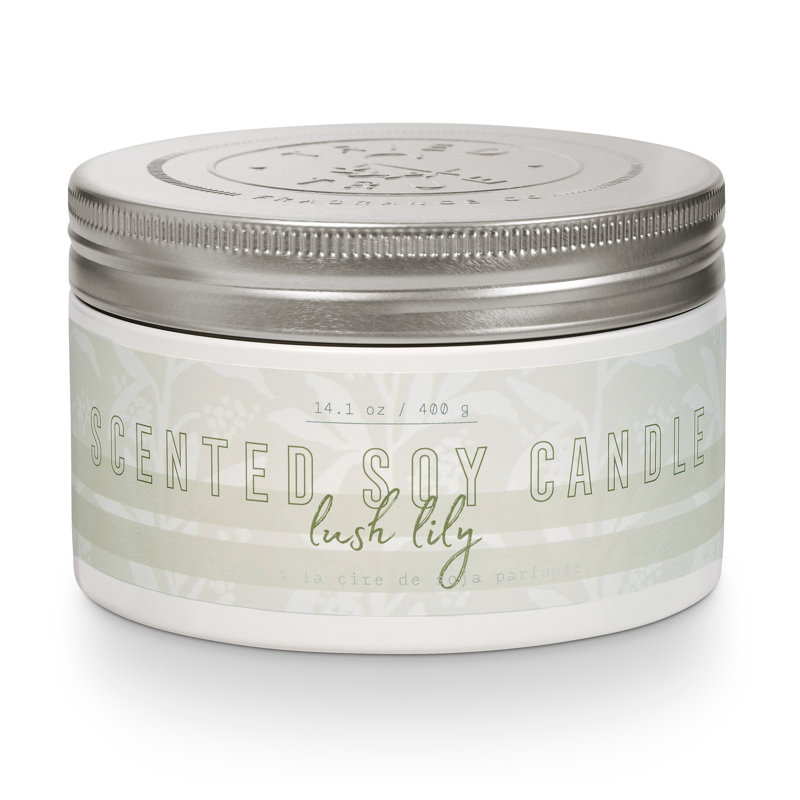 Petite bougie Tily & True Lush Lily, Grand fer-blanc