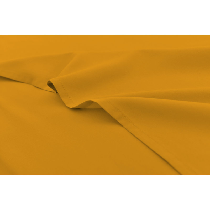 Ensemble de draps en rayonne de bambou ultra doux et infroissable, Double, Doré