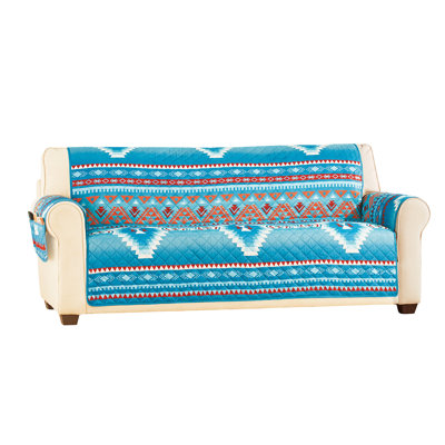 Polyester Box Cushion Sofa Slipcover