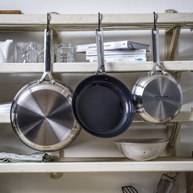 Kitchenaid Stainless Steel Non-Stick 20Cm, 24Cm & 28Cm Frying Pan Set