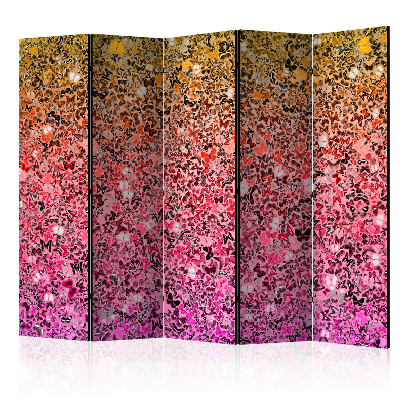 225cm W x 172cm H 5 - Panel  One Sided Room Divider Folding Room Divider