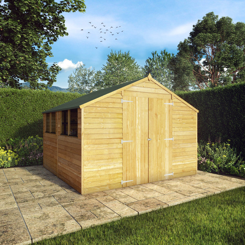 Mercia 10 x 10ft Overlap Apex Workshop, No