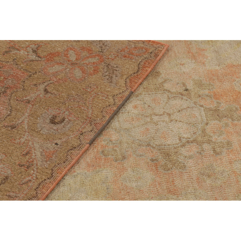 Rug & Kilim’S Modern Classics Rug With Traditional All-Over Pattern In Gold And Rust