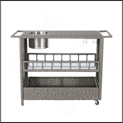 WICKER BARCART
