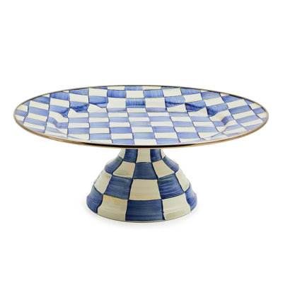 Royal Check Pedestal Platter