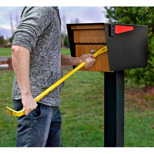 Mail Boss Locking Post Mounted Mailbox & Reviews | Wayfair
