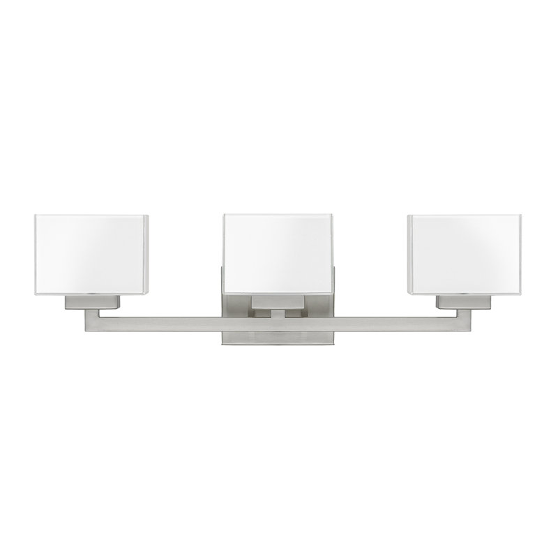 Éclairage pour meuble-lavabo 3 lumières Tahoe, Nickel brossé