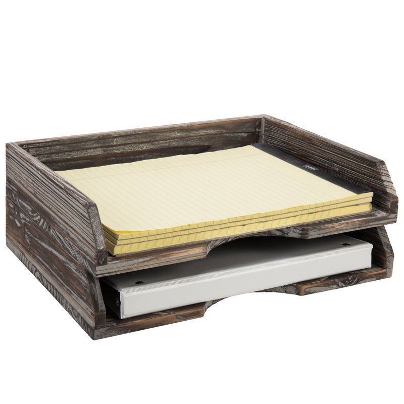 Cyrine 2 Tier Desktop Stackable Paper Tray