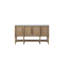 Table ronde extensible de 54 po avec 4 chaises et plateau en ciment 6 pièces