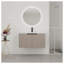 Meuble-lavabo mural 36 po avec lavabo en résine et portes à fermeture en douceur, kaki-129504504-129504502