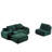 113.8" Wide No Assembly Required Corduroy Sponge Sofa For Living Room-1719006663