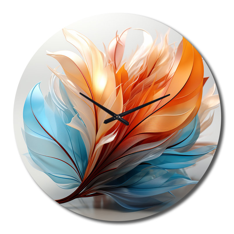 Horloge murale Fractal Boho, Très grand